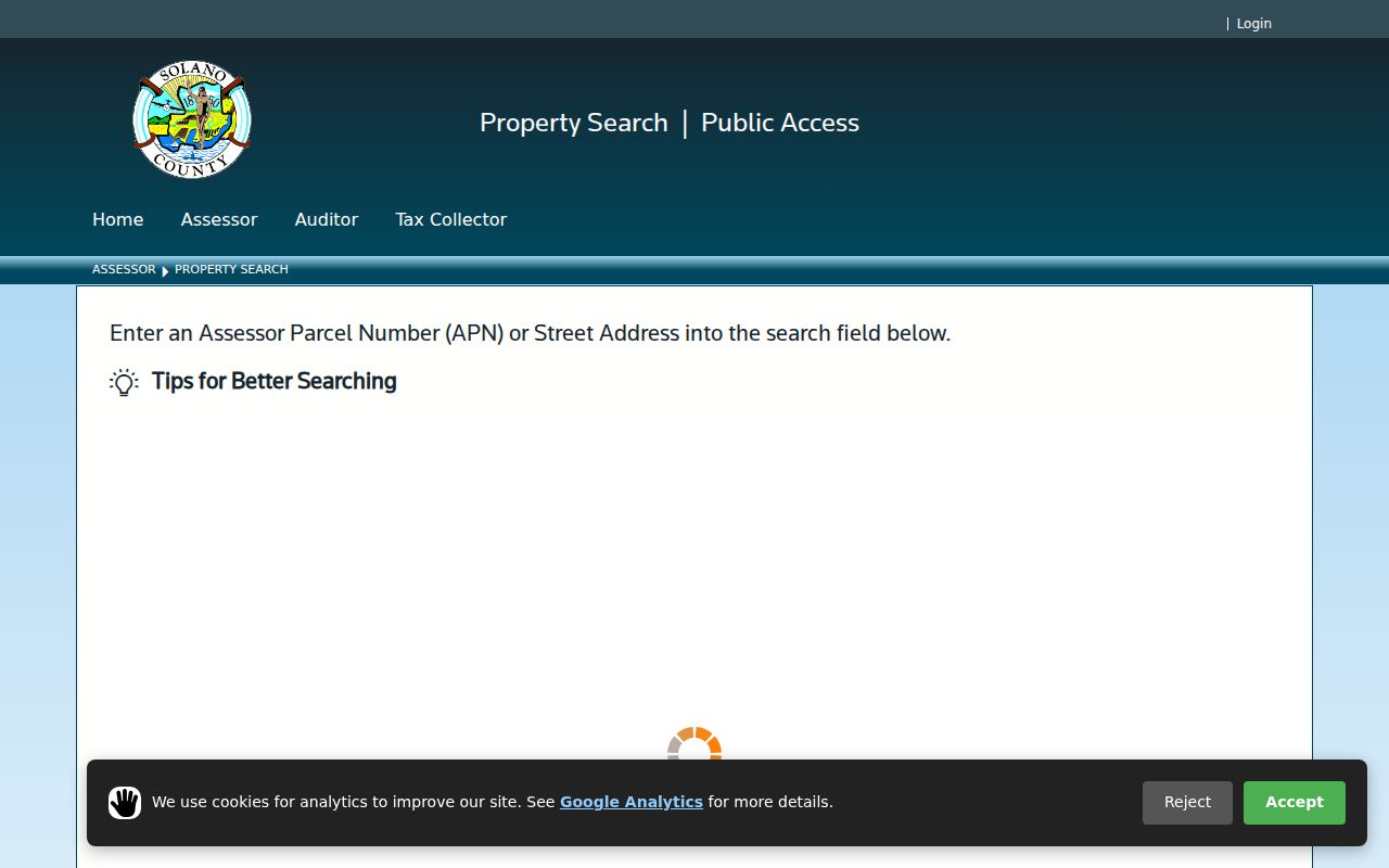 Solano County people search assessor property form